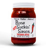 Bone Suckin' Sauce Hot Thicker Style BBQ Sauce - 16 oz in Glass Bottle, Hot Thick Barbecue Sauce For Ribs, Chicken, Pork, Fish, Beef - Gluten-Free, Non-GMO, Kosher, Sweetened w/ Honey & Molasses- 1 Pc