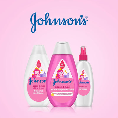 JOHNSON'S Baby, Spray Conditioner for Children, Drops of Light, Without Dyes, Sulphates, Alcohol and Soap, No More Tears, with Silk Proteins and Argan Oil, 200ml
