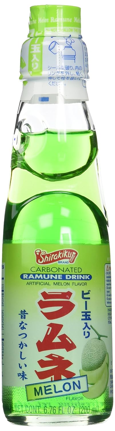 Shirakiku, Ramune Soda Melon, 6.76 Fl Oz