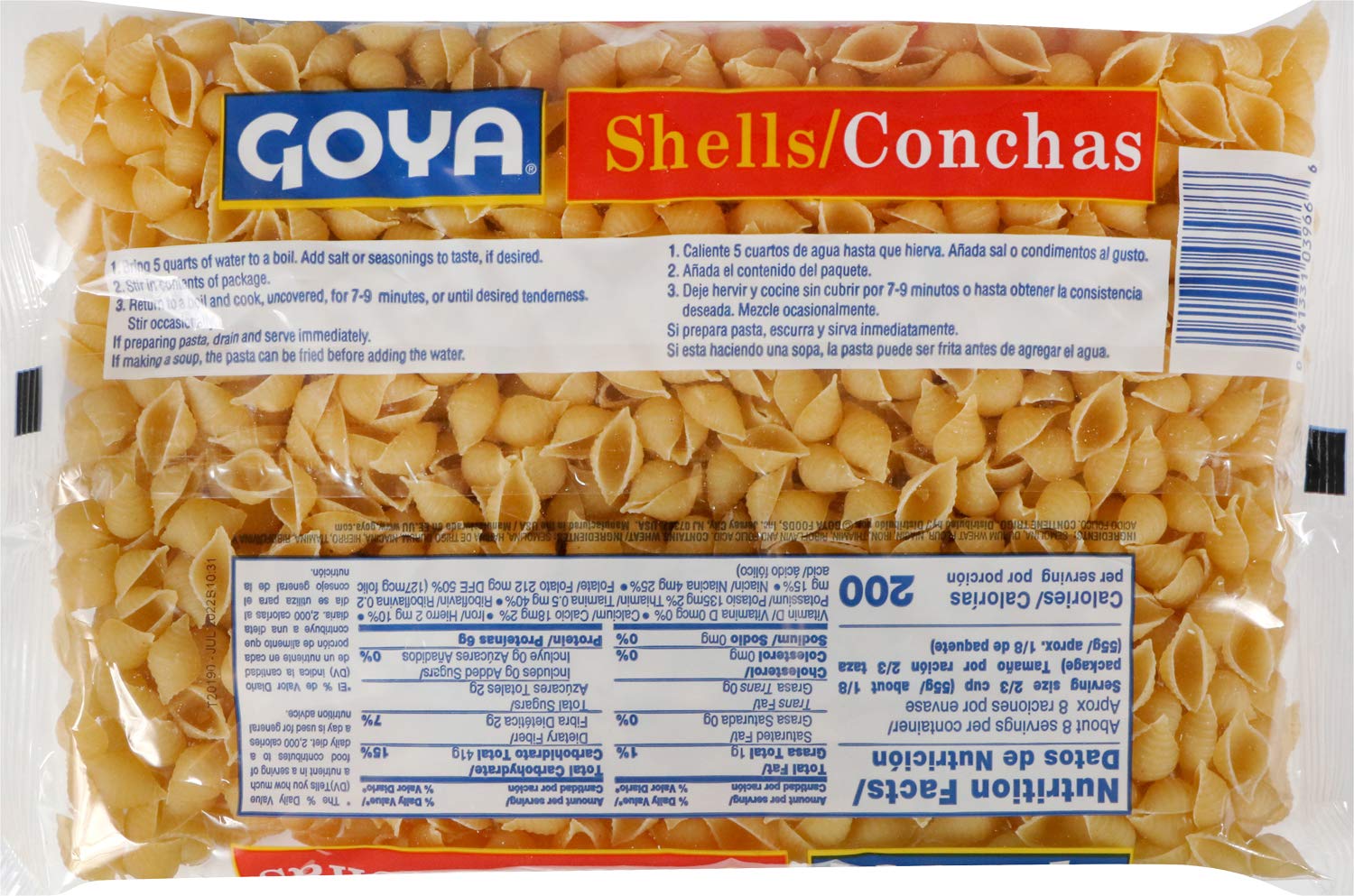 Goya Shells Enriched Macaroni, 16 oz