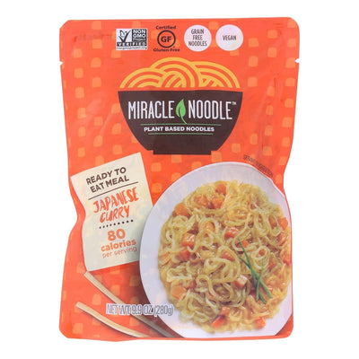 MIRACLE NOODLE, NOODLE MEAL, JAPANESE CRRY, Pack of 6, Size 10 OZ - No Artificial Ingredients Gluten Free Vegan6