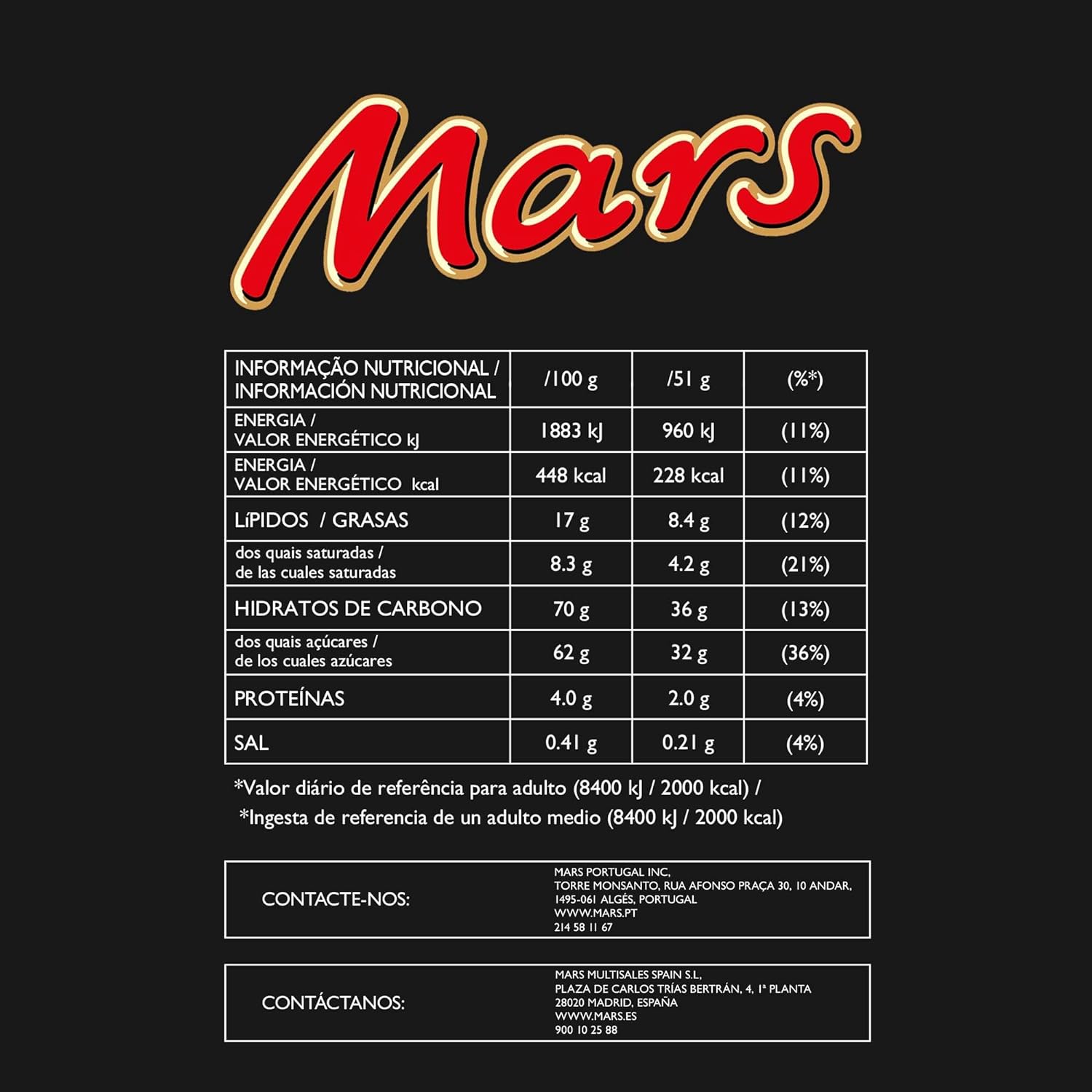 Mars Bar Chocolate Candy England