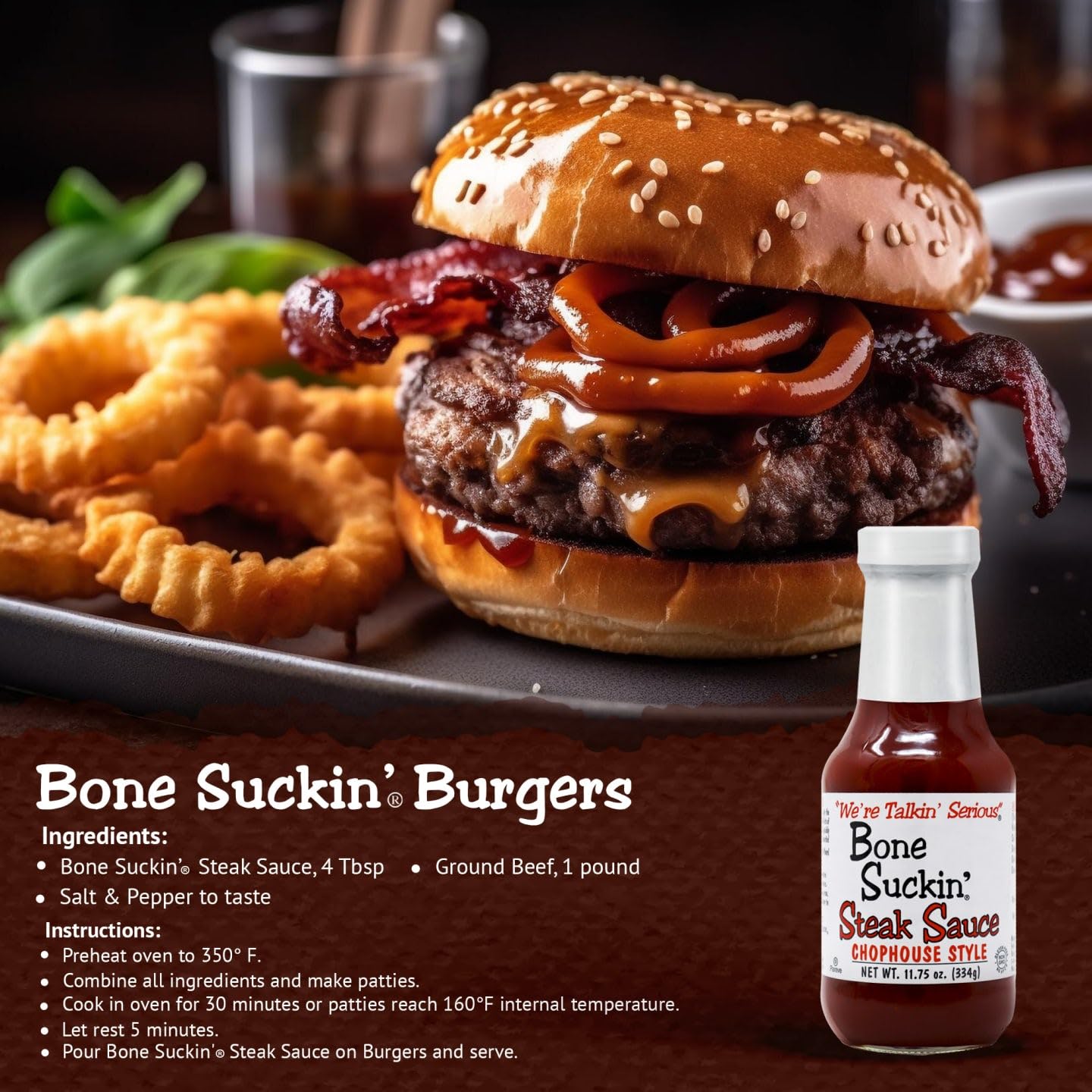 Bone Suckin' Steak Sauce - 334g (11.75 oz)