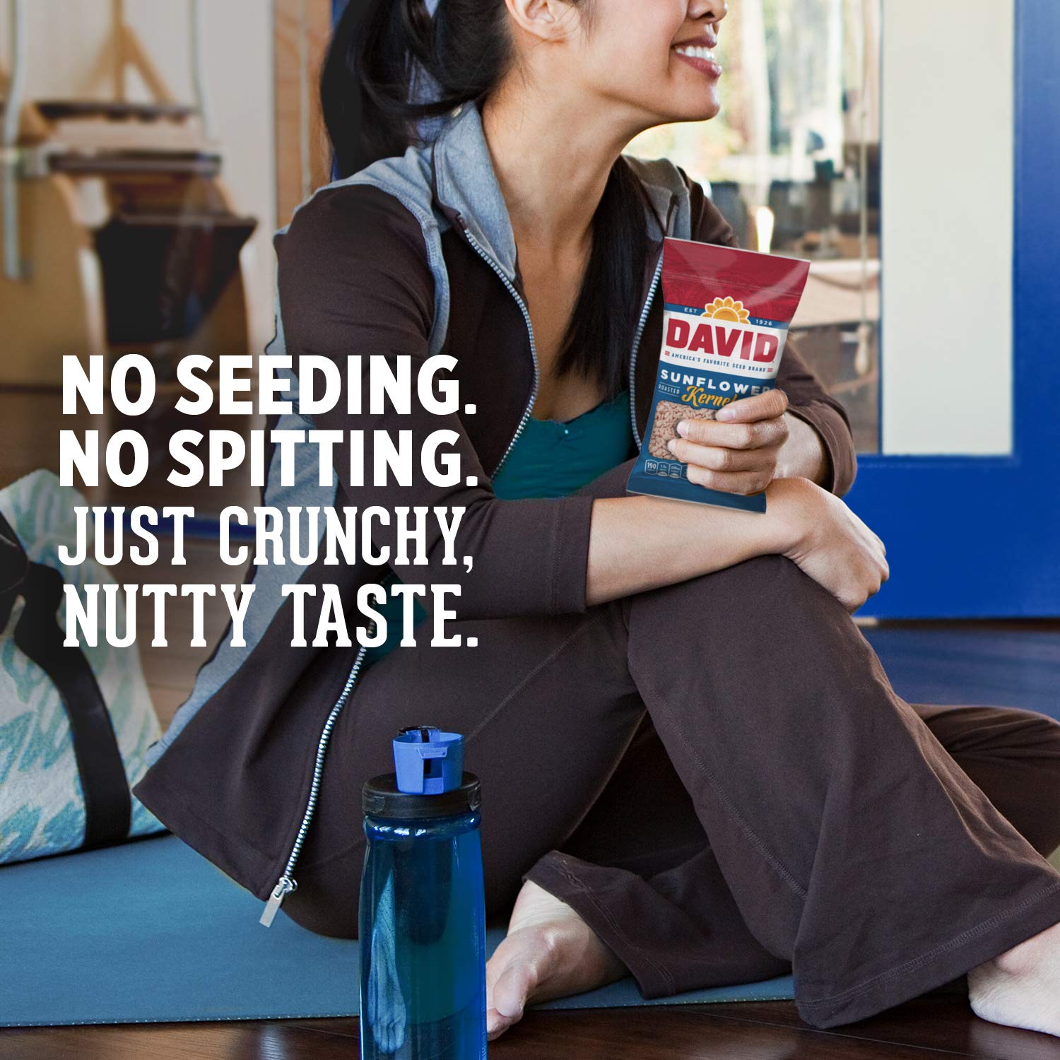 DAVID Roasted and Salted Original Sunflower Kernels, 3.75 oz