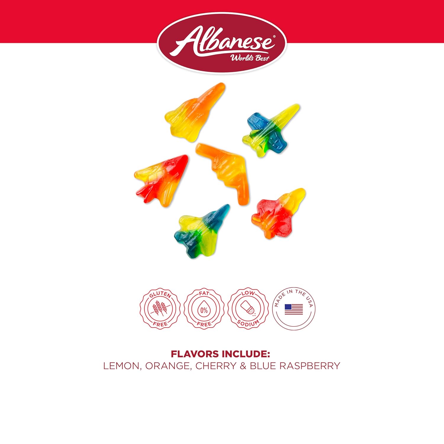 Albanese Candy, Gummi Jet Fighters, 5-pound Bag