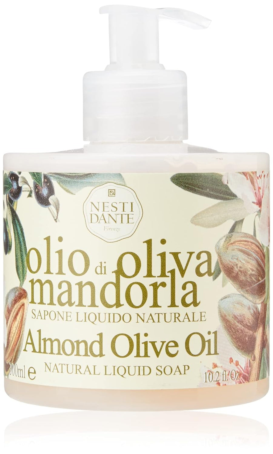 Nesti Dante Natural Liquid Soap Almond Olive Oil 300 ml/10.2 fl oz