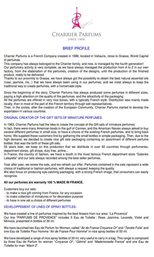 10 Eaux de Parfum Luxurious Gift Box - 57.8 ml - Made in Provence, France