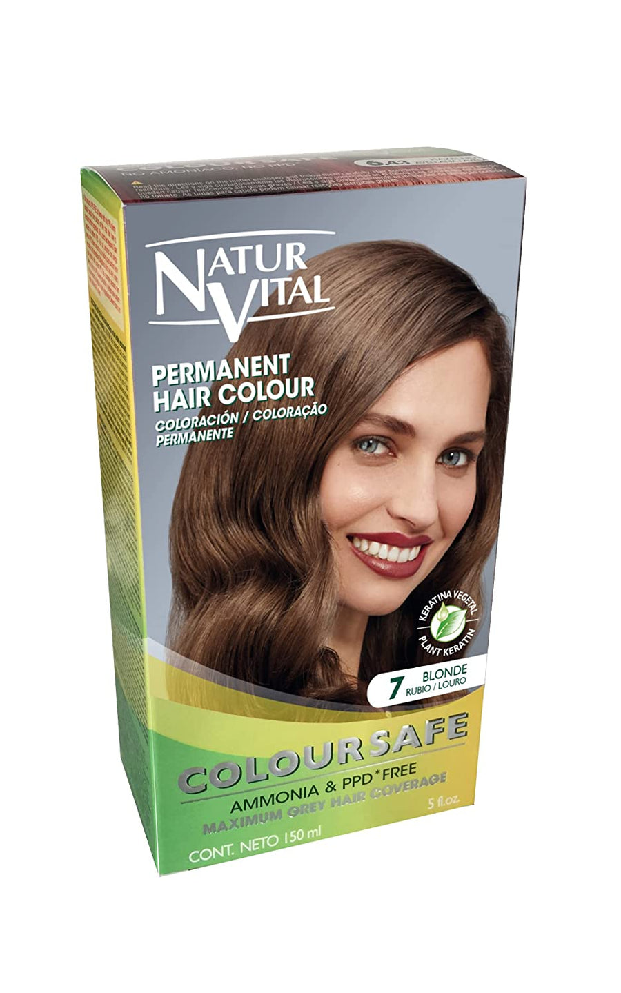 Permanent Hair Dye,Permanent Hair Color. Coloursafe, No Ammonia,Resorcinol or Parabens (~7 Blonde Hair)