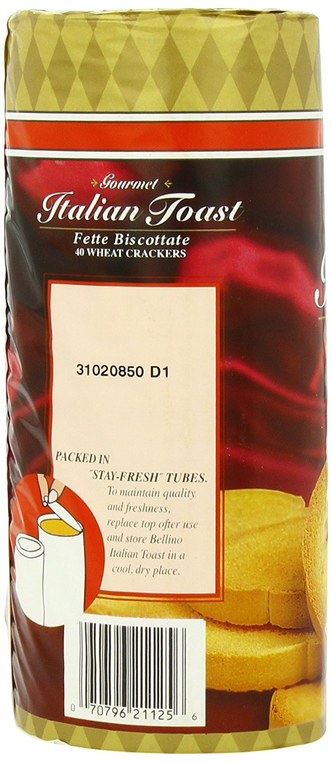 Bellino Italian Toast Wheat Crackers, 10.5 Ounce Package