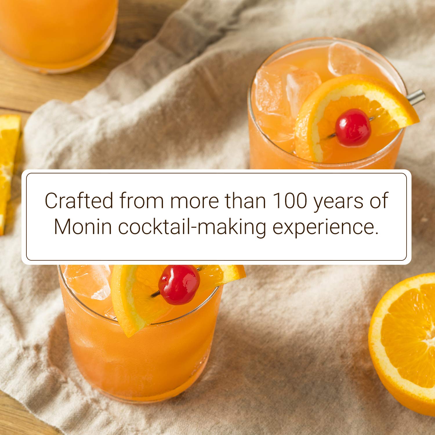 Monin - HomeCrafted Mai Tai Cocktail Mixer, Ready-to-Use Drink Mix, Tropical Blend of Pineapple & Orange, Made with Natural Flavors & Real Fruit Juice, DIY Cocktails, Just Add Rum (750 ml)