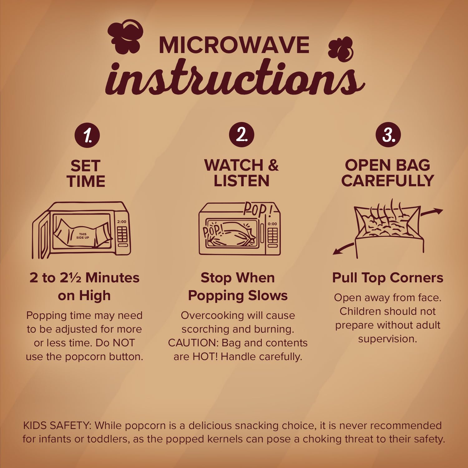 Orville Redenbacher’s Naturals Simply Salted Microwave Popcorn, Gluten Free, 3 Count Popcorn Bags