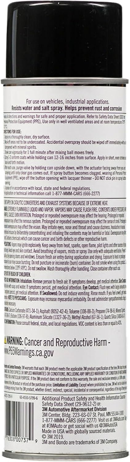 Bondo Rubberized Undercoat, 18 oz. Aerosol