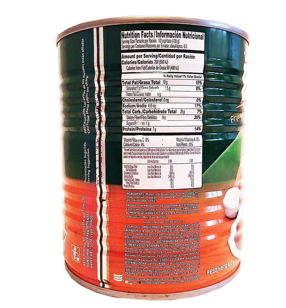 DUCAL Frijoles Rojos Volteados Molidos 1 PACK 823 gr