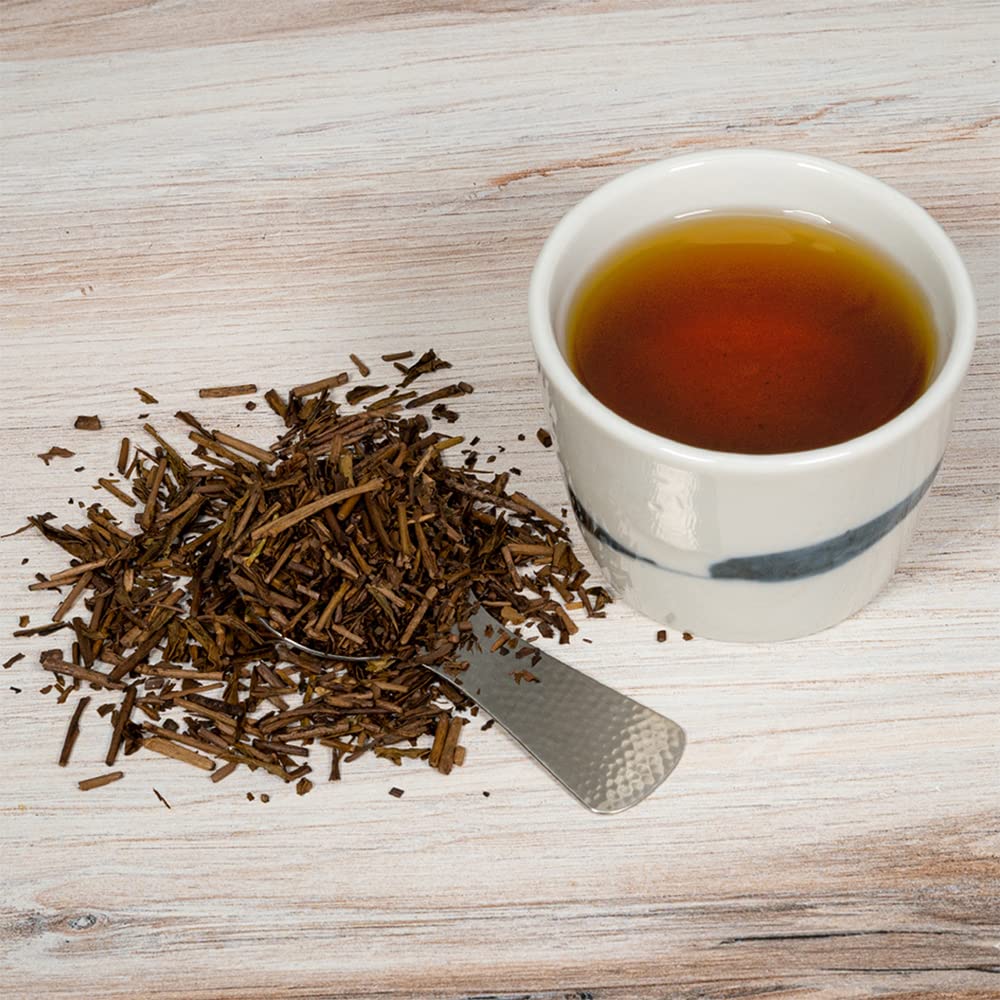 [Sugimoto Tea] Hojicha, Roasted Green Tea Stems, Authentic Japanese Origin, Low-Caffeine Loose Leaf, Bulk Size from Shizuoka, Japan, Relaxing Evening Tea, Antioxidants, 8 oz Bag (227g)