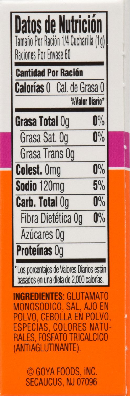 Goya Sazón Seasoning Without Annatto, 2.11 Ounce