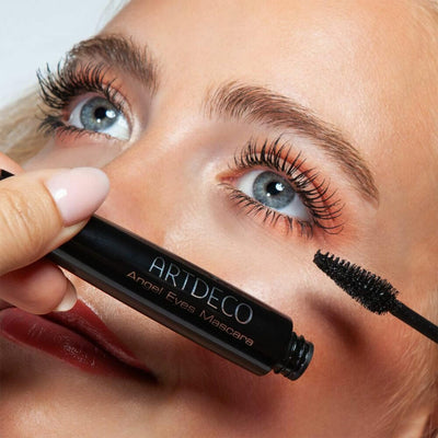 ARTDECO Angel Eyes Mascara – Mascara for larger-looking eyes - fans out lashes - high-tech brush is tightly packed with flexible bristles of all different lengths - vegan eye makeup - 0.35 Fl Oz