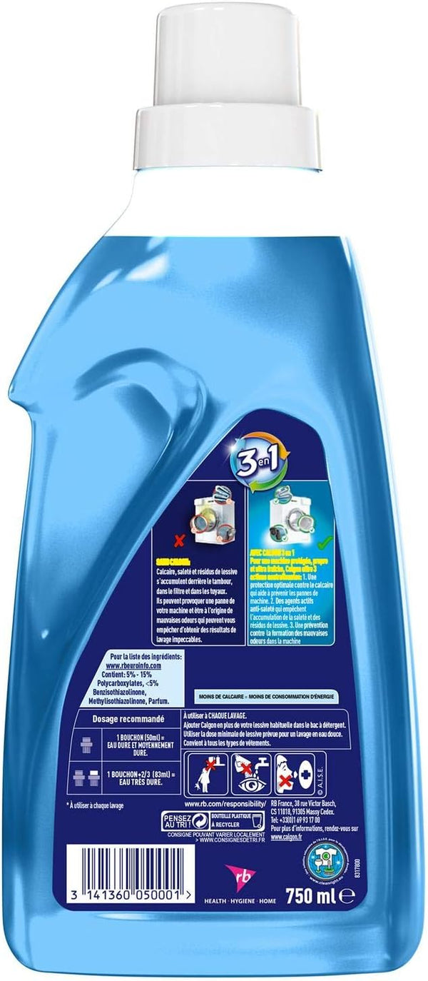 Calgon 3in1 Washing Machine Water Softener Gel, 2 x 750 ml (1.5 Litr Fulfillment Center