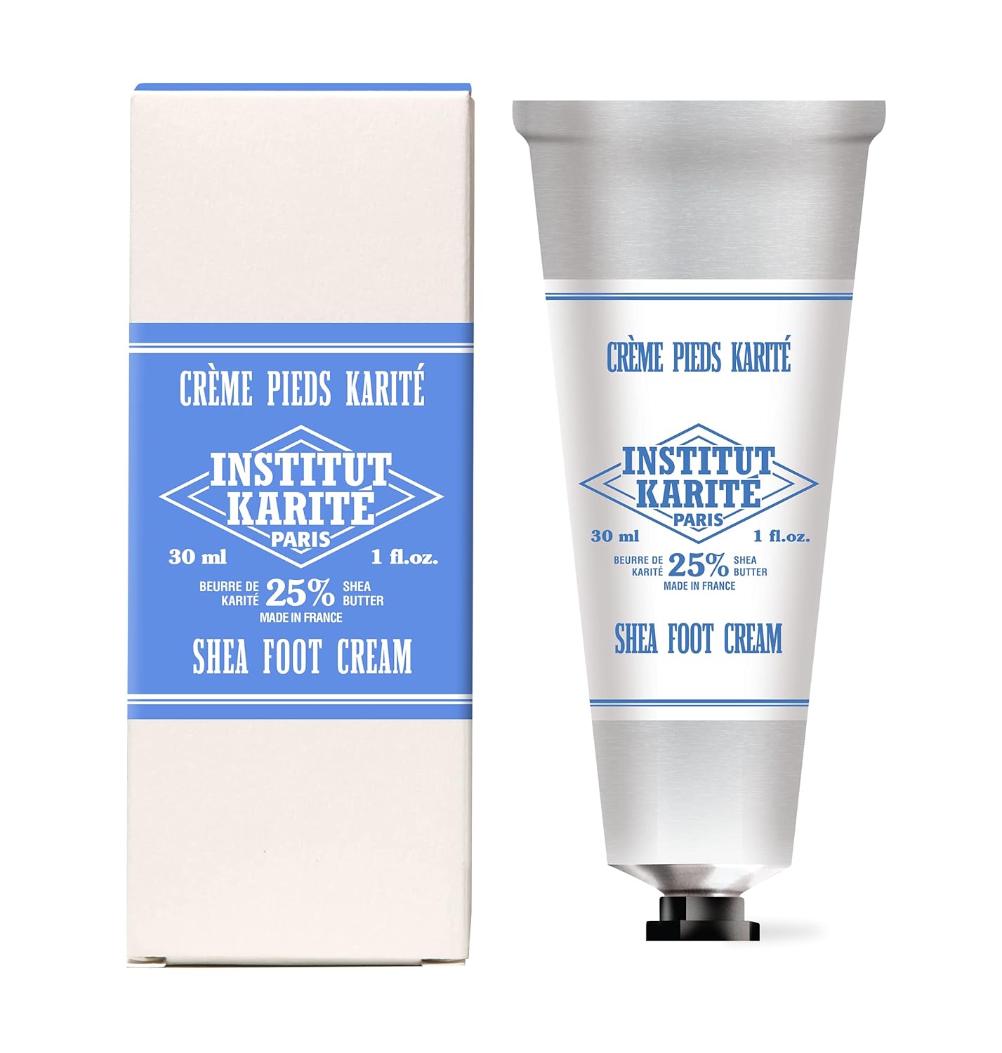 Shea Foot Cream 30 mL Milk | Foot Cream Tube in Box 25% Shea Foot Cream | Made in France Hand & Body Cream Milk Fragrance