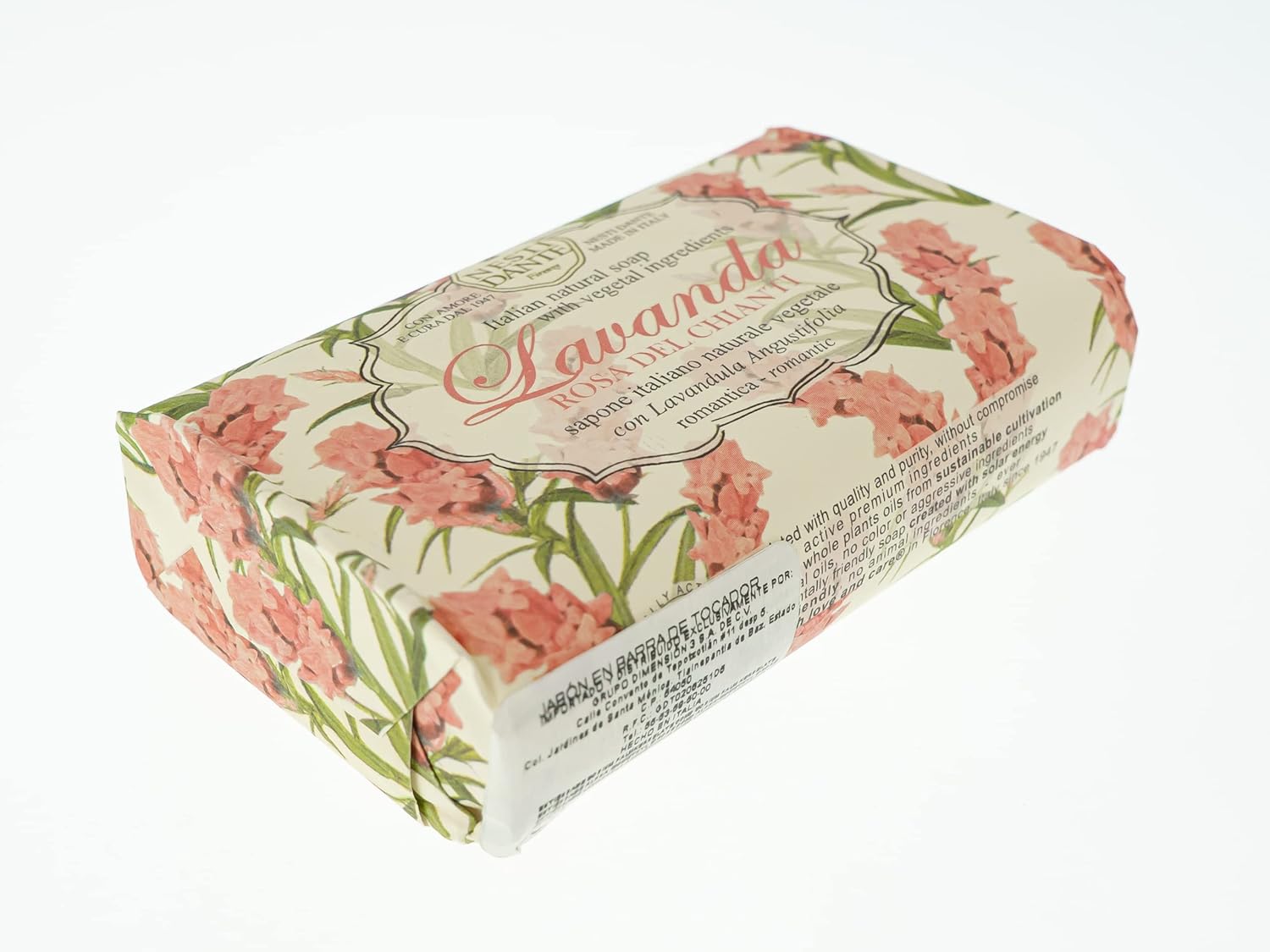 Nesti Dante Nesti dante lavanda natural soap - rosa del chianti - romantic, 5.29oz, 5.29 Ounce