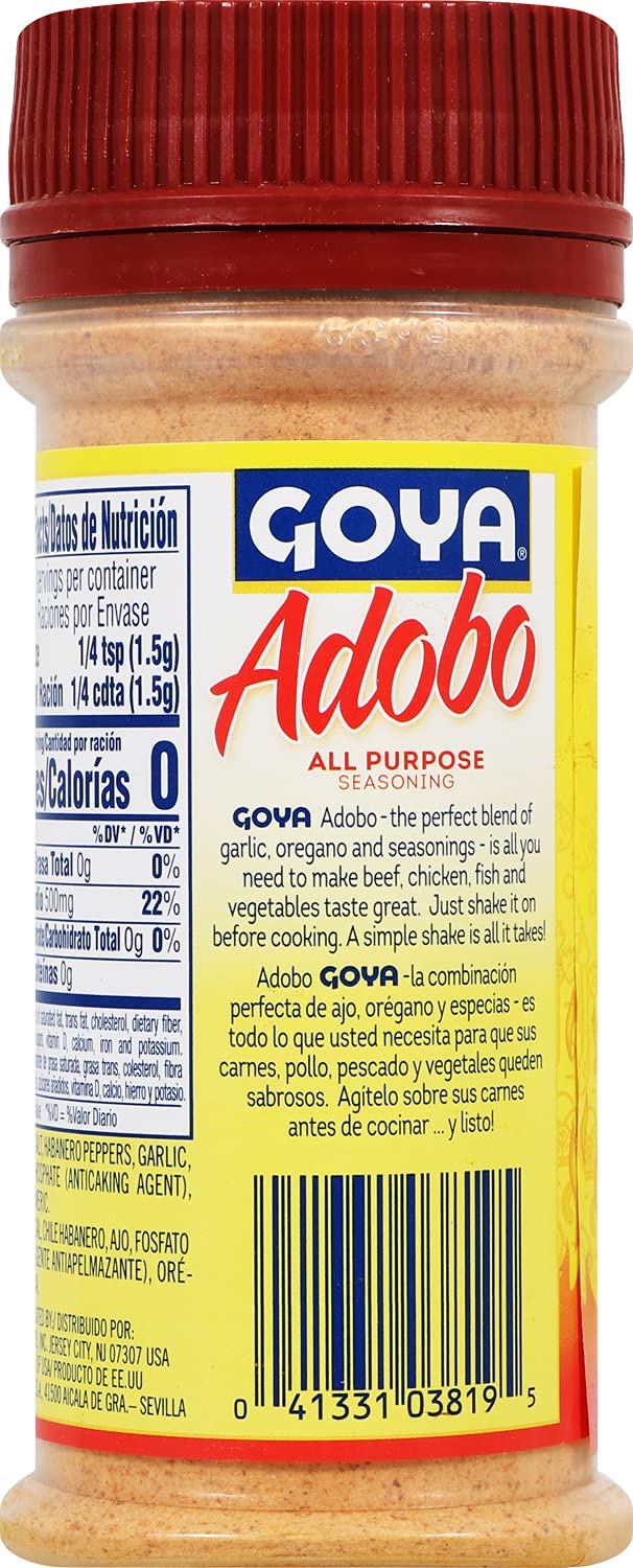 Goya Adobo All Purpose Seasoning Hot, 8 Ounce