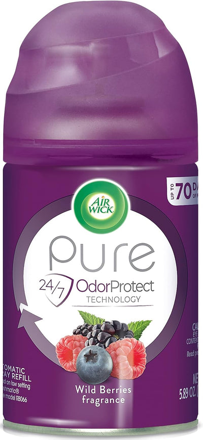 Air Wick Pure Freshmatic Refill Automatic Spray, Wild Berries, 1ct, Air Freshener, Essential Oil, Odor Neutralization