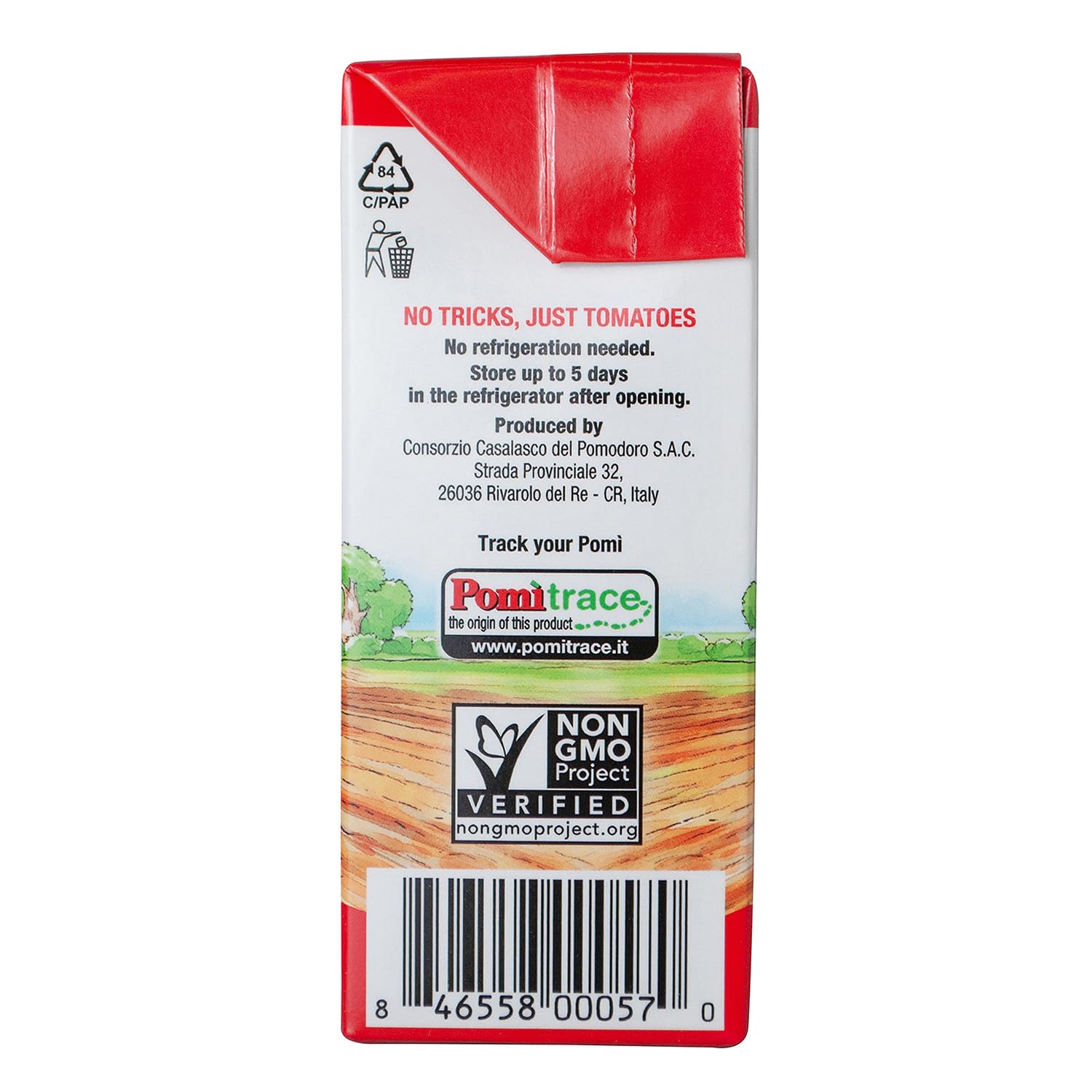 Pomì Chopped Tomatoes - Italian Chopped Tomato Made from All Natural 100% Fresh Tomatoes - Crushed Tomatoes - Italian Tomatoes Crushed 13.8oz