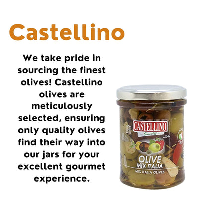 Castellino Mixed Italian Olives, 6.5 OZ