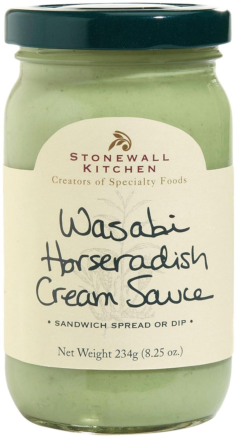 Stonewall Kitchen Wasabi Horseradish Cream Sauce, 8.25 Ounce