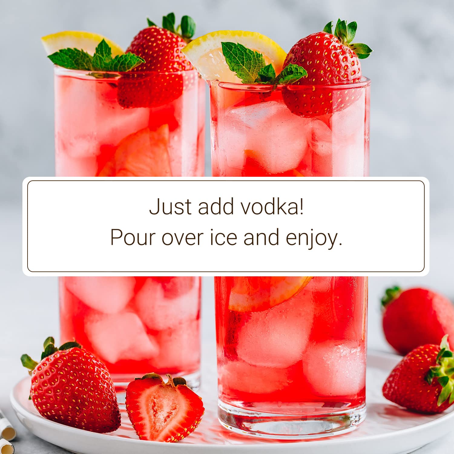 Monin - HomeCrafted Strawberry Ginger Lemonade Cocktail Mixer, Ready-to-Use Drink Mix, Refreshingly Sweet & Tart Flavor, Just Add Vodka, Perfect for Cocktails & Iced & Frozen Beverages (750 ml)