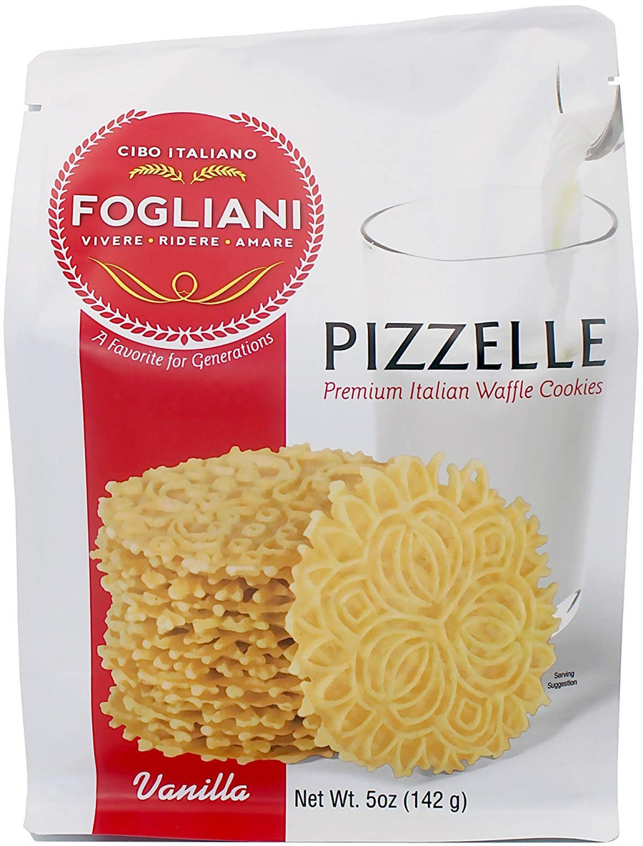 Fogliani Vanilla Pizzelle Waffle Cookies (Pack of 1)