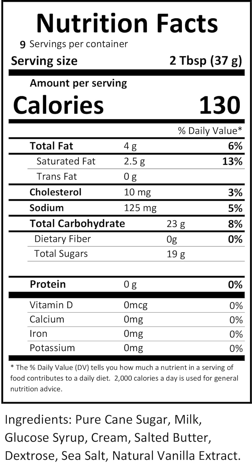 Sutter Buttes Sea Salt Caramel Dessert Sauce - 11.5 Ounce Bottle