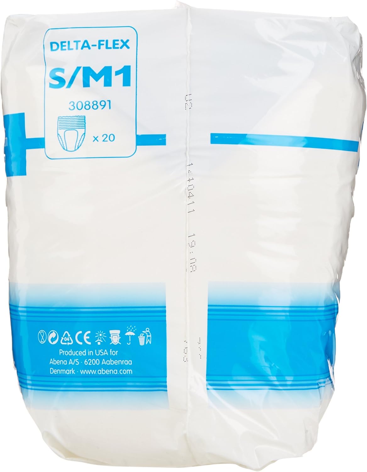 Abena Delta-Flex Protective Underwear, Level 1, (Small To Extra Large Sizes) Small/Medium, 20 Count