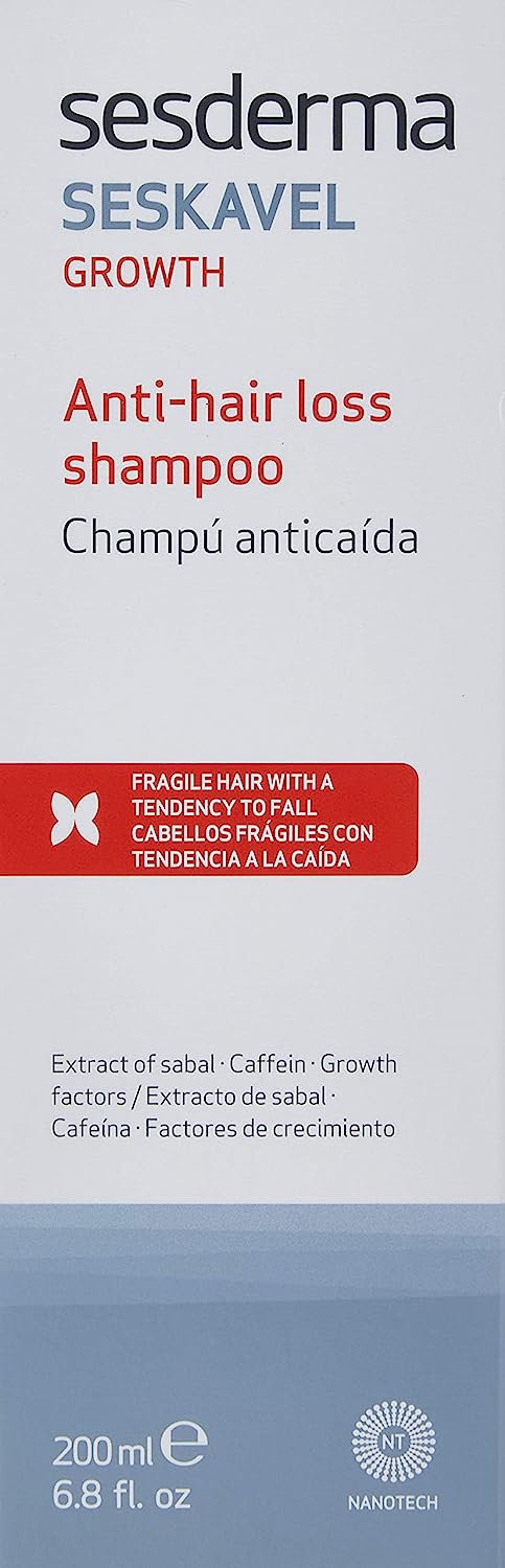 Sesderma SESKAVEL Strengthening Hair Shampoo, 6.8 Fl Oz (Pack of 1)