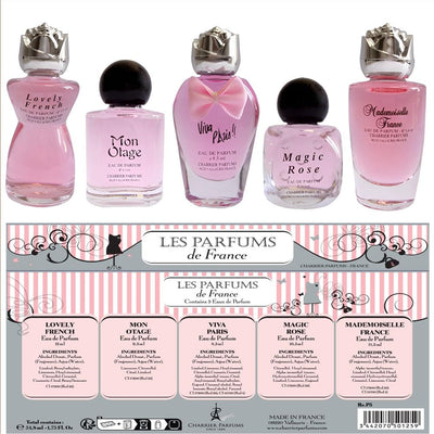 5 Eaux de Parfum Gift Set - 'Collection Fashion' - 49.7 ml - Made in Provence, France