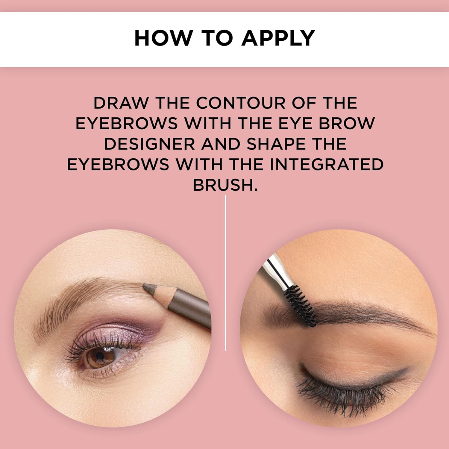 ARTDECO Eyebrow Designer - Medium Dark - Refines Eyebrows & Fills in Gaps - Integrated Brush for Optimal Blending - Dual-Sided - Pencil can be Sharpened - Eyebrow Pencil - Eye Makeup - Vegan - 0.03 Oz