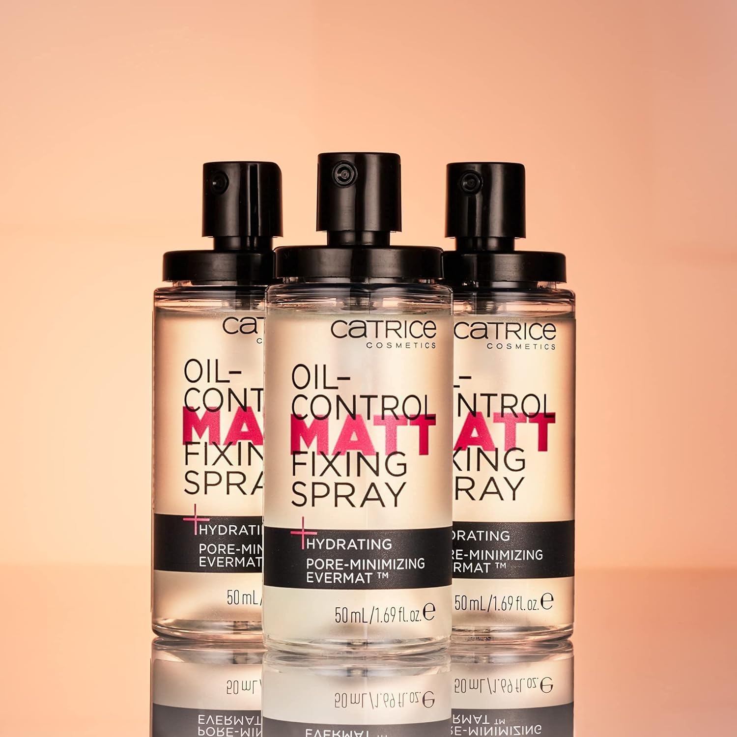 Catrice | Oil Control Matt Fixing Spray | Minimizes Visibility of Pores | Sets Makeup for 18 hours | Mattifying | Vegan & Cruelty Free