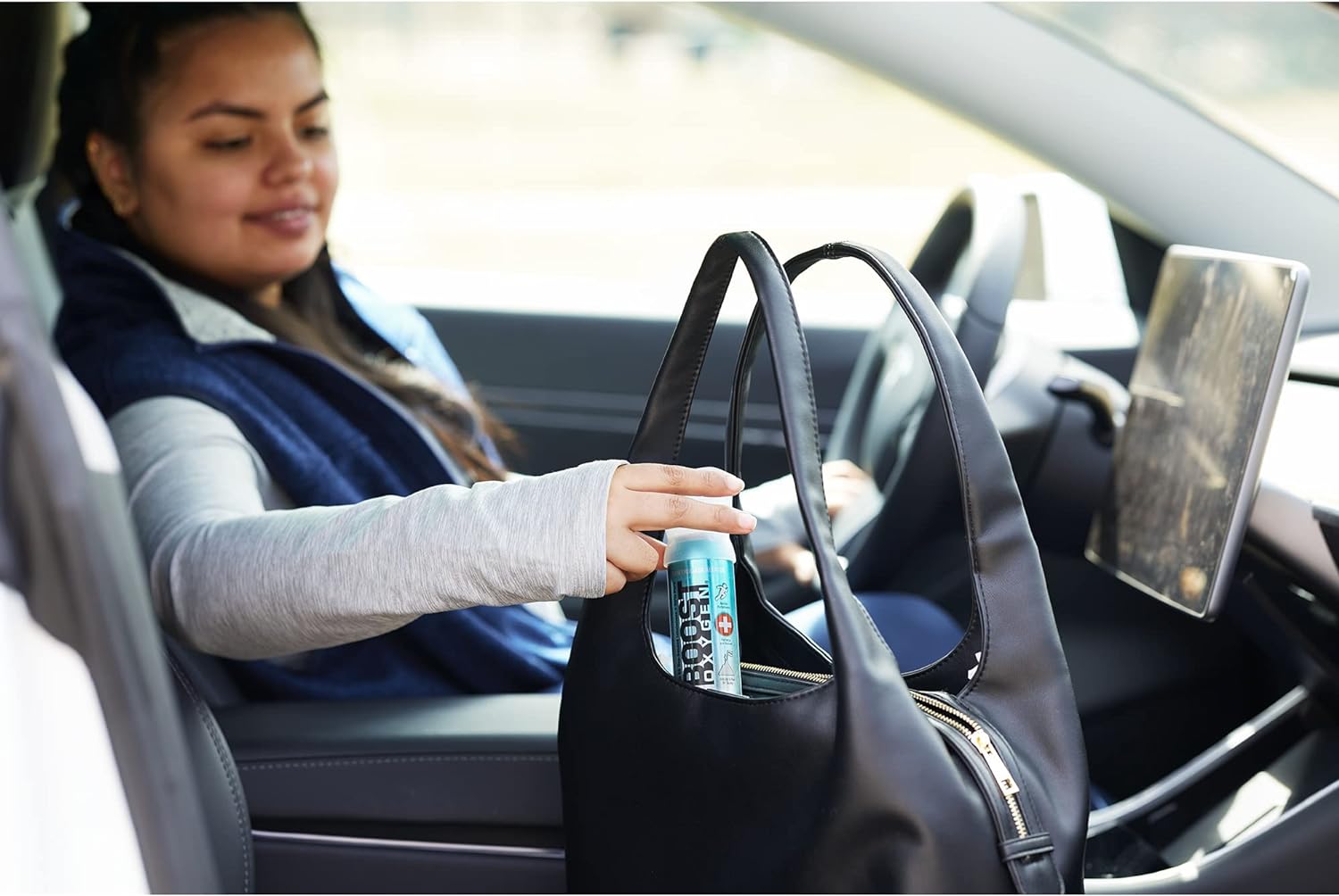 All New 3 Liter Boost Oxygen Supplemental Oxygen to Go | All-Natural Respiratory Support for Health, Wellness, Performance, Recovery and Altitude (Menthol-Eucalyptus, 1 Pack)