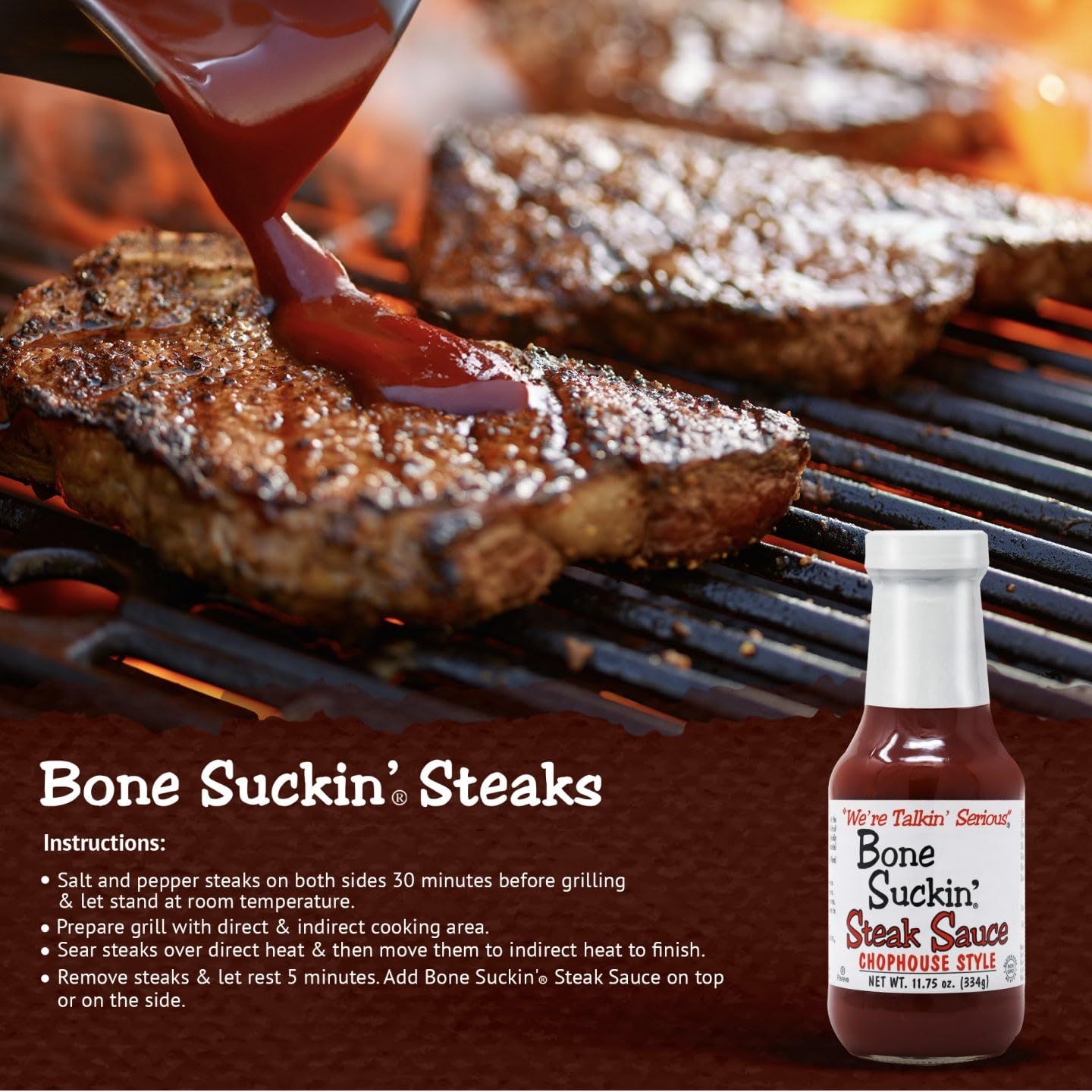 Bone Suckin' Steak Sauce - 334g (11.75 oz)