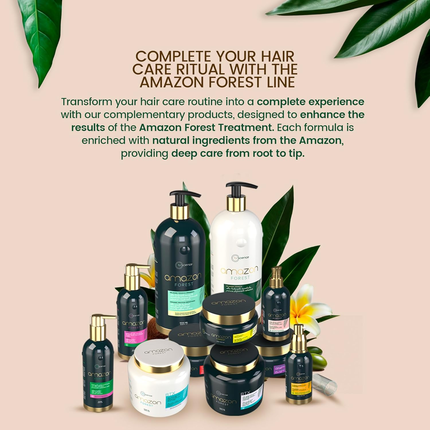 Brscience Amazon Forest Hair Protectant Spray From Heat, Protector de Calor para el Cabello, Leave-In with Coconut, Pracaxi & Buriti Oils, Anti-Frizz Organic Heat Protectant Spray | 6.76 Fl Oz