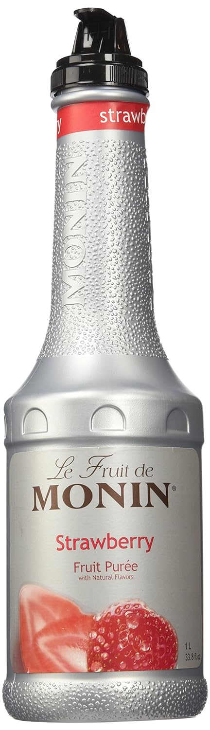 Monin Strawberry Puree Fruit Puree, 1 Liter (01-0409) Category: Drink Syrups
