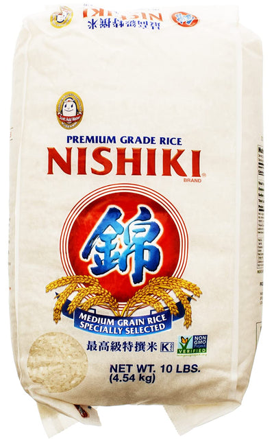 Nishiki Premium Sushi Rice, White, 10 Pound (Pack of 1)