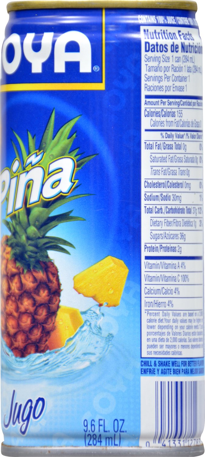 Goya Foods Pineapple Juice, 9.6 Ounce
