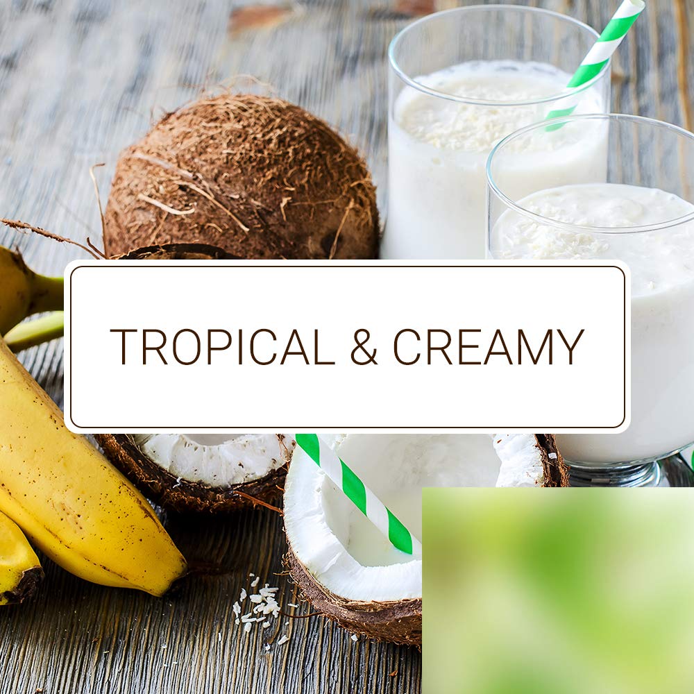 Monin - Coconut Syrup, Creamy Tropical Flavored Syrup, Coffee Syrup, Natural Flavor Drink Mix, Simple Syrup for Coffee, Lemonade, Cocktails, & More, Gluten-Free, Non-GMO, Clean Label (750 ml)