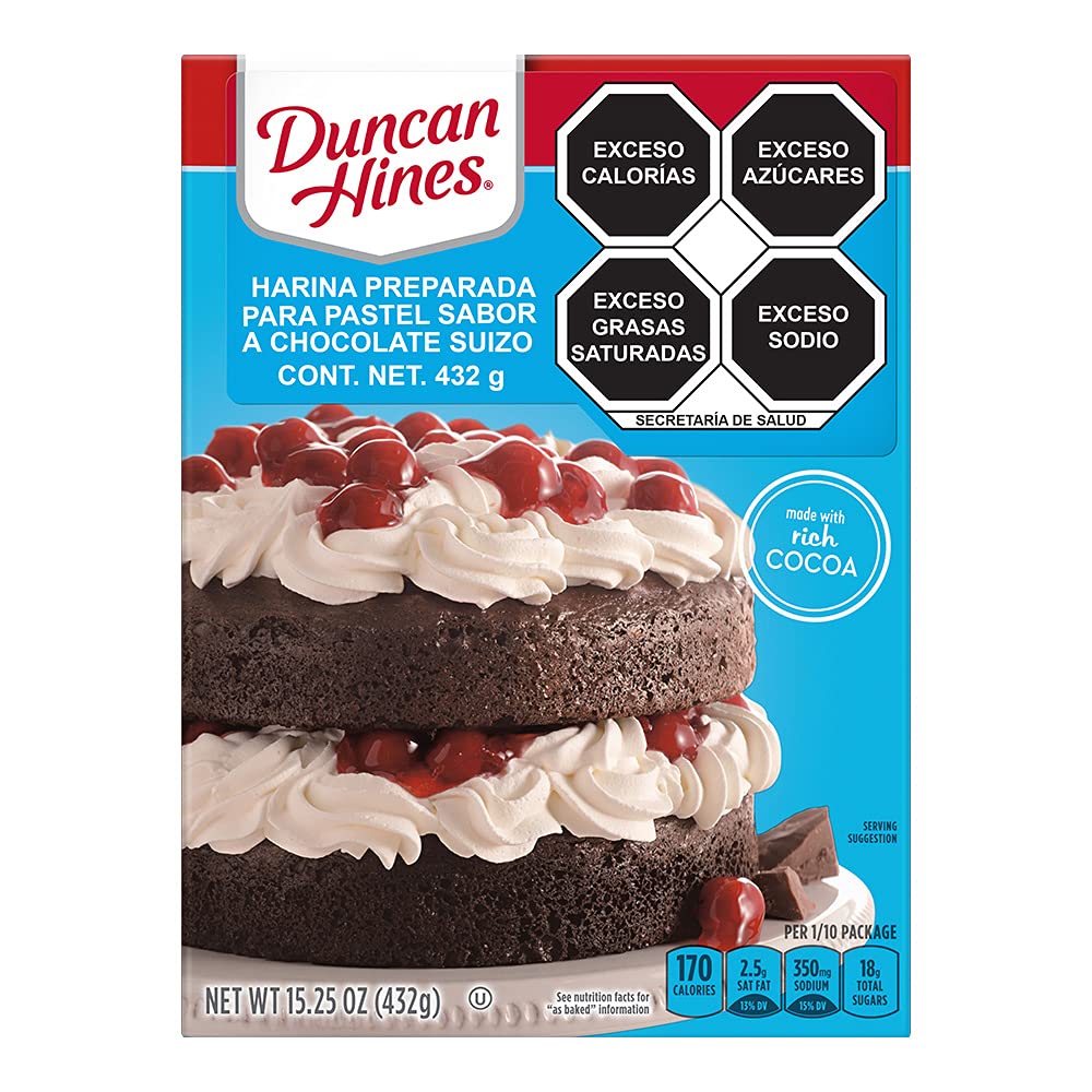 Duncan Hines Signature Perfectly Moist Swiss Chocolate Cake Mix, 15.25 oz