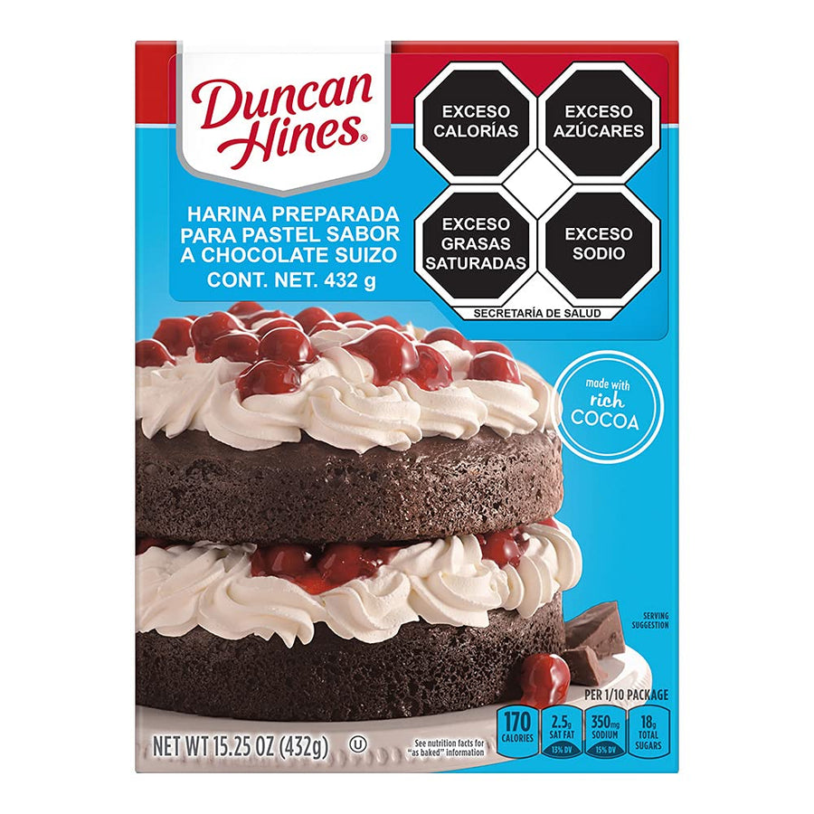 Duncan Hines Signature Perfectly Moist Swiss Chocolate Cake Mix, 15.25 oz