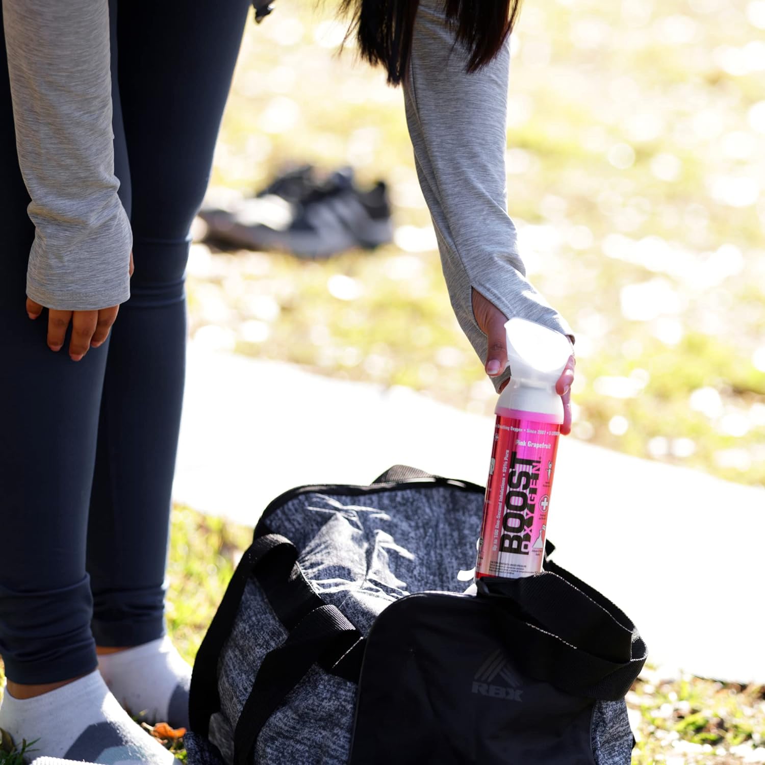 Boost Oxygen All New 3 Liter Supplemental Oxygen to Go | All-Natural Respiratory Support for Health, Wellness, Performance, Recovery and Altitude (Pink Grapefruit, 1 Pack)