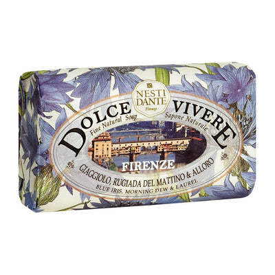 Nesti Dante Nesti dante dolce vivere fine natural soap - firenze - blue iris, morning dew and laurel, 8.8oz, 8.8 Ounce