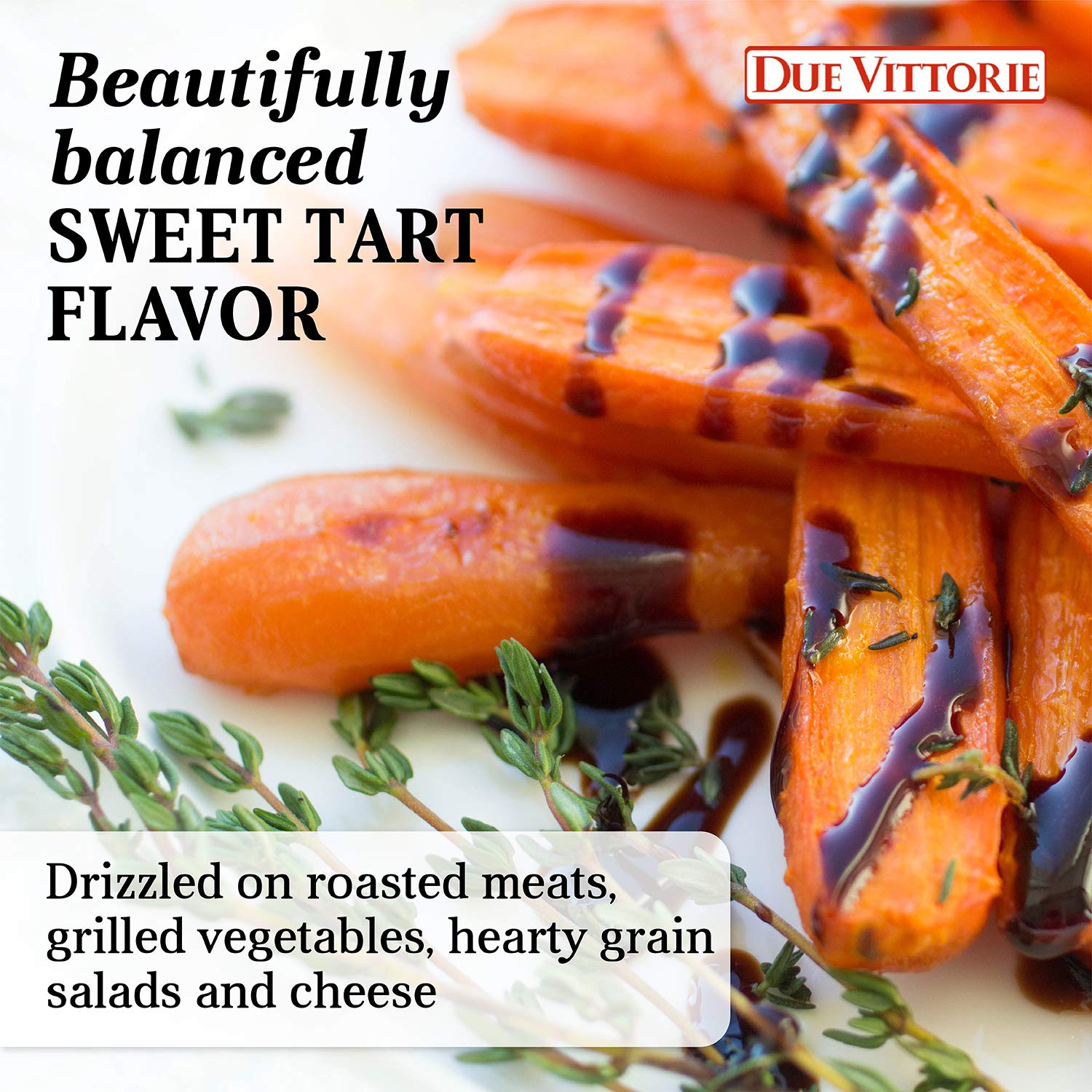 Due Vittorie Oro Gold Balsamic Vinegar Imported from Italy without Pourer, 8.45fl oz / 250ml