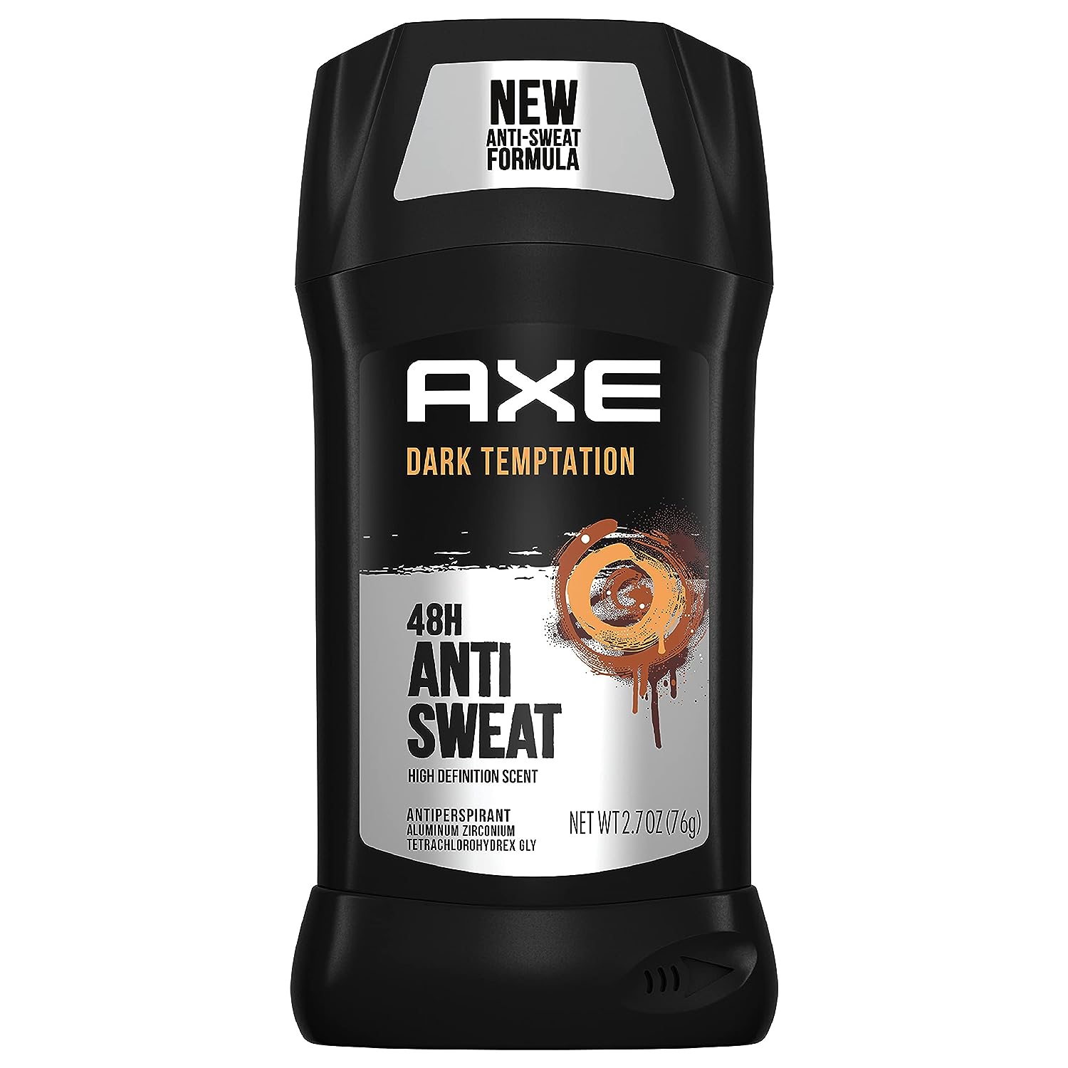 AXE Antiperspirant Stick For Men 48 Hour Sweat And Odor Protection For Long Lasting Freshness Dark Temptation Smooth Dark Chocolate Scent Men's Deodorant 2.7 oz