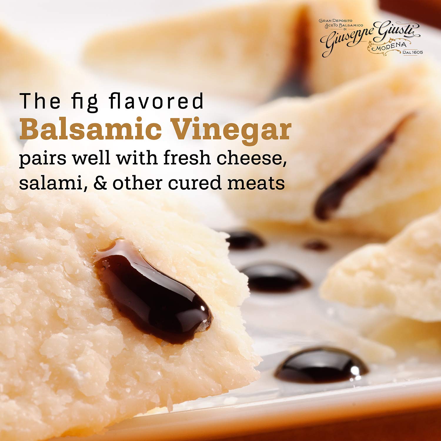 Giuseppe Giusti Raspberry Balsamic Vinegar - Flavored Balsamic Vinegar Imported from Italy - 3.38 Fl Oz